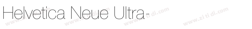 Helvetica Neue Ultra字体转换